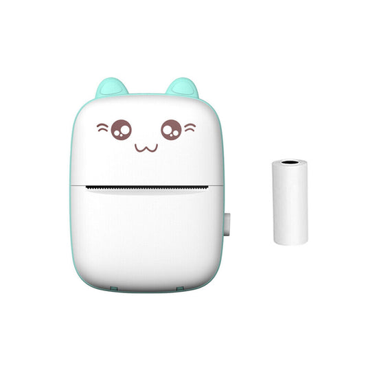 Portable Mini Thermal Pocket Photo Printer with Wireless Bluetooth and 6 Rolls